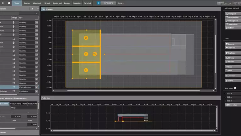 ArrayCalc En-Space Early Reflection Plane